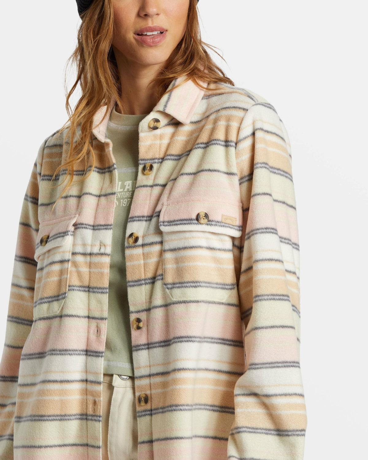 Billabong Forge Fleece Flannel - Mountain Rose