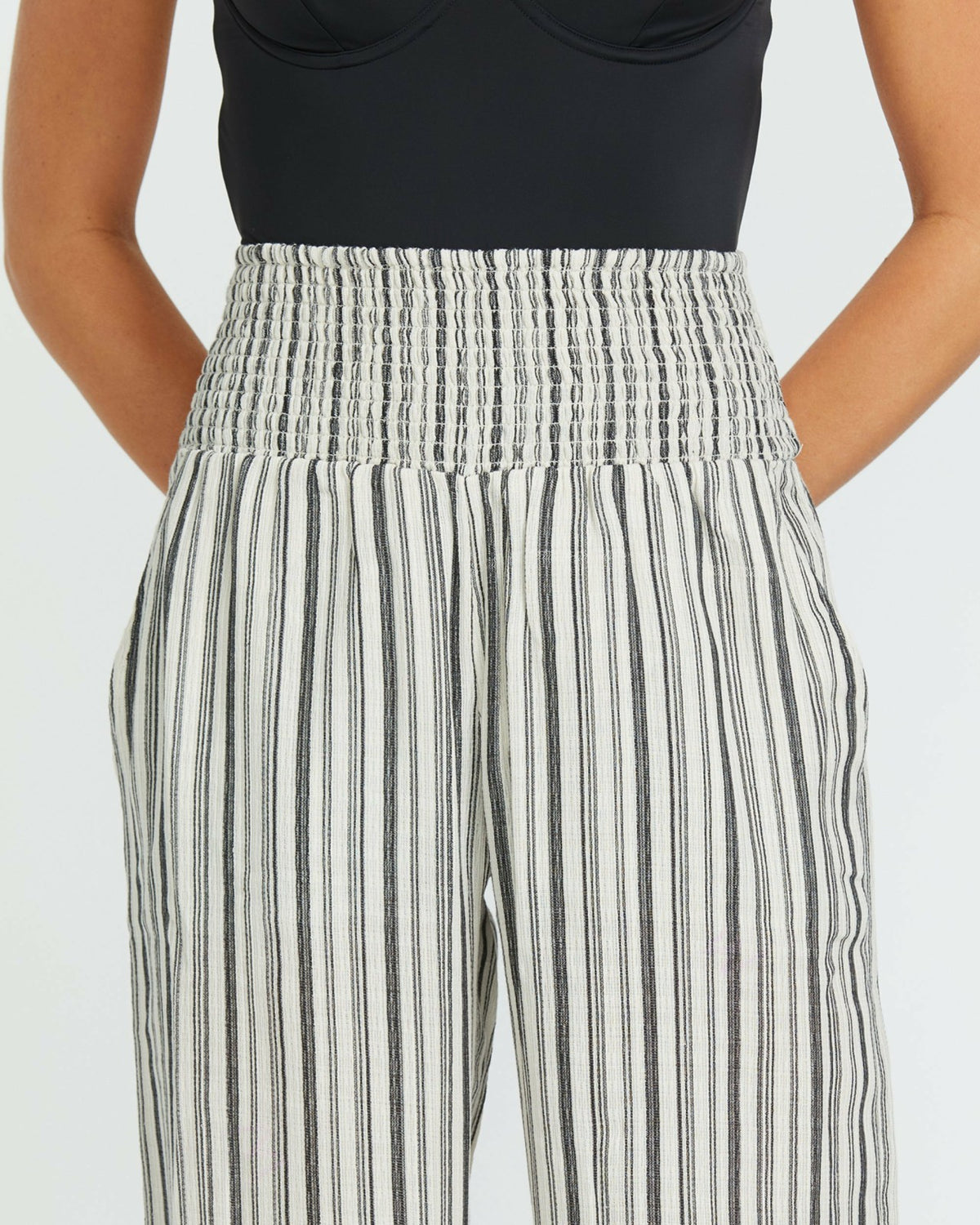Billabong New Waves 2 Elastic Waist Pants - Black Pebble
