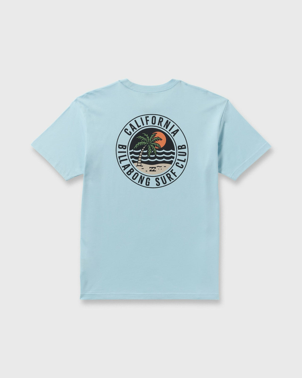 Billabong Palm Beach Ca Premium Short Sleeve T-Shirt - Coastal Blue