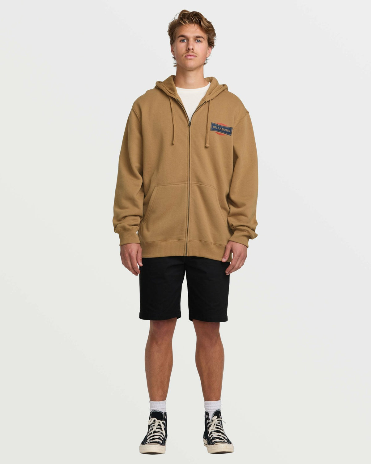 Billabong Short Sands Zip Sweatshirt - Vintage Brown