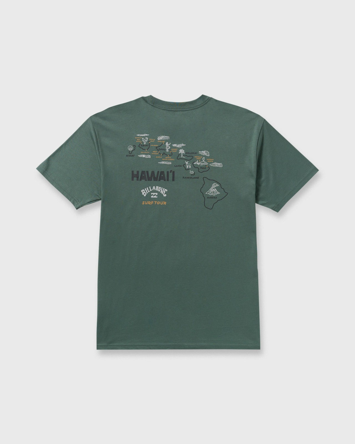 Billabong Surf Tour Hi Premium Short Sleeve T-Shirt - Dark Slate