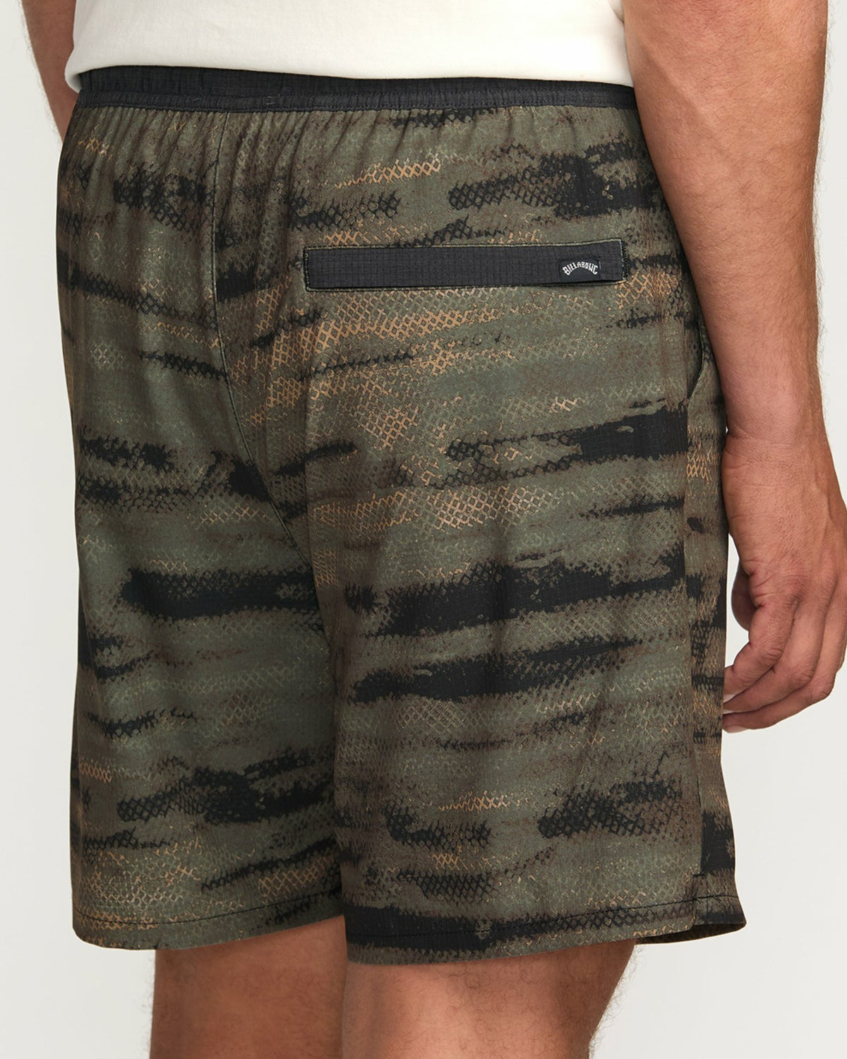 Billabong Surftrek Perforated Elastic 17" Hybrid Shorts - Dark Military