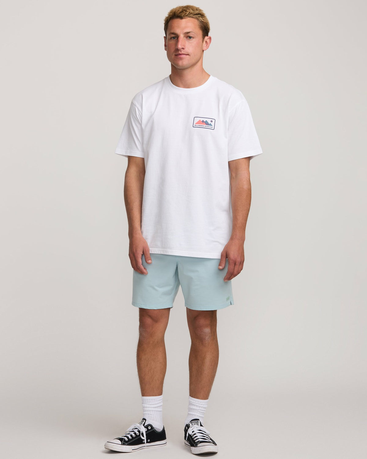 Billabong Surftrek Transit Elastic 17" Hybrid Shorts - Dusty Blue