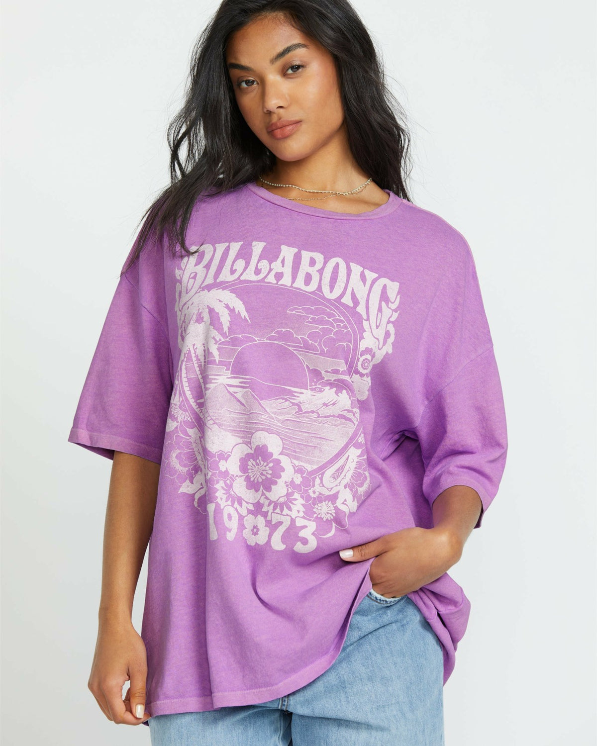 Billabong Sweet Ride Tee - Bright Orchid