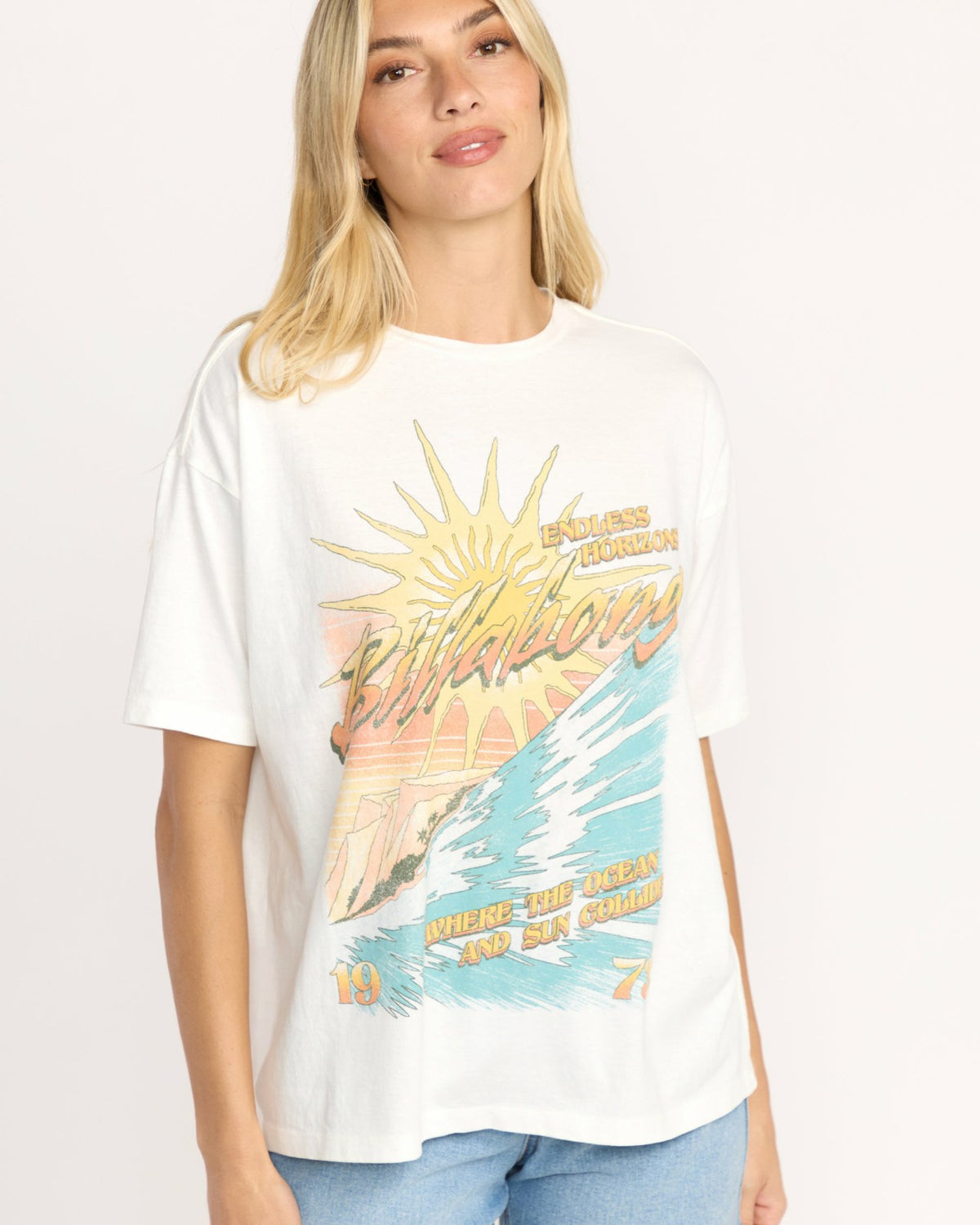 Billabong Where Suns Collide T-Shirt - Salt Crystal