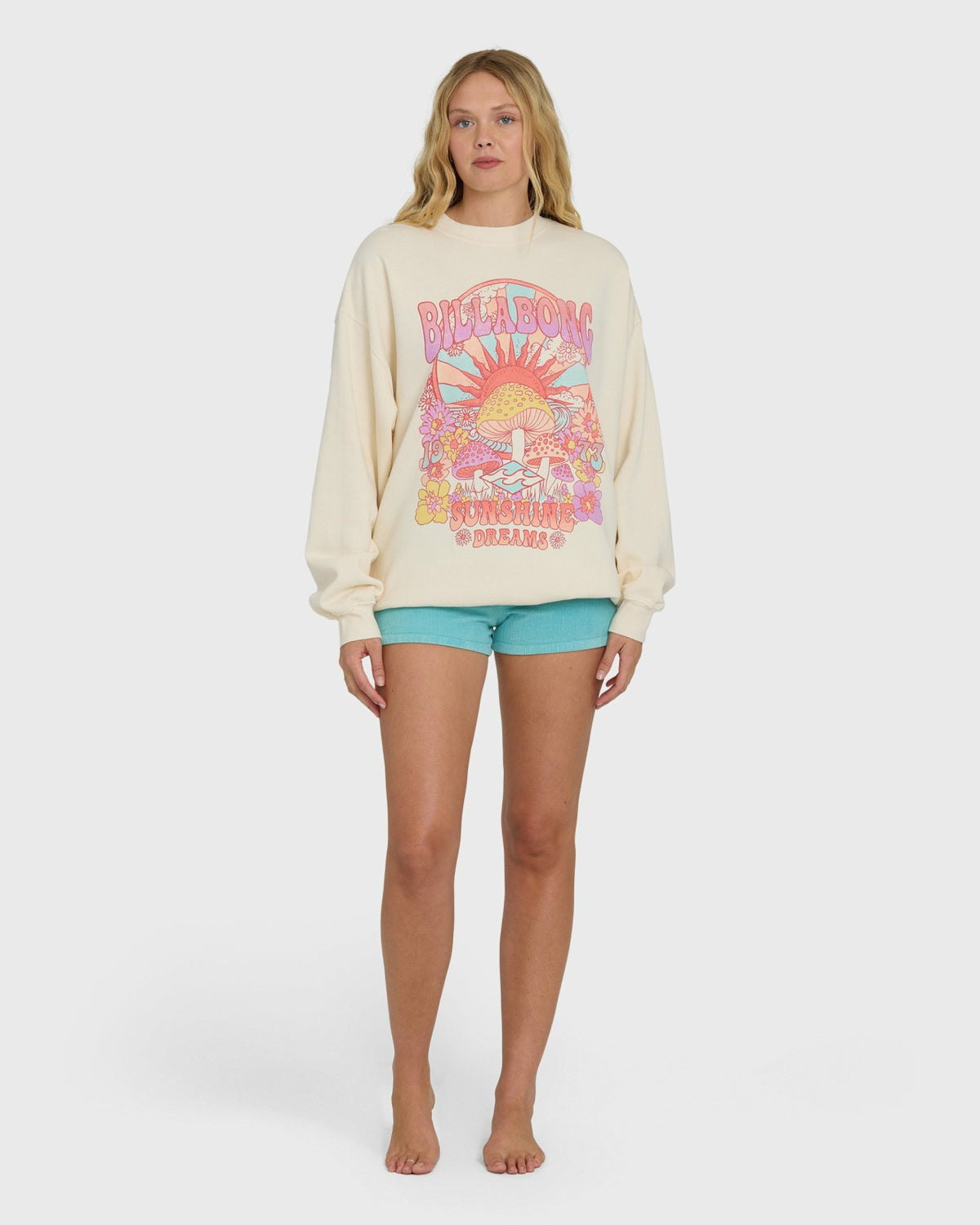 Billabong Ride In Crewneck Sweatshirt - Whitecap