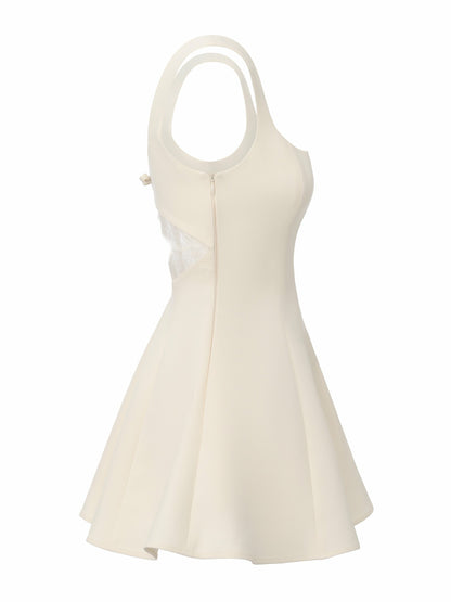 Nana Jacqueline Eliza Open-Back Champagne Dress Champagne