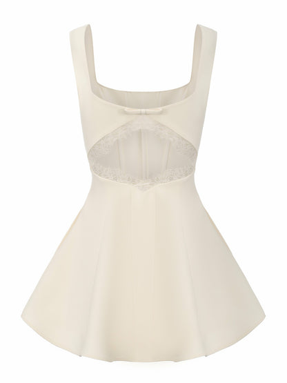 Nana Jacqueline Eliza Open-Back Champagne Dress Champagne