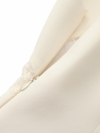 Nana Jacqueline Eliza Open-Back Champagne Dress Champagne