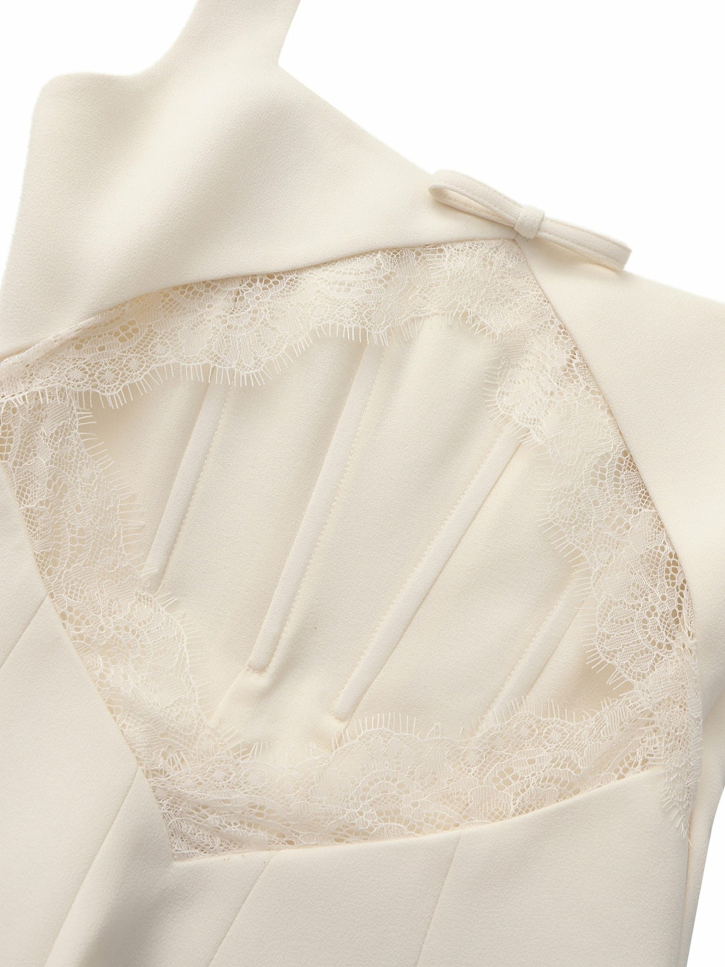 Nana Jacqueline Eliza Open-Back Champagne Dress Champagne