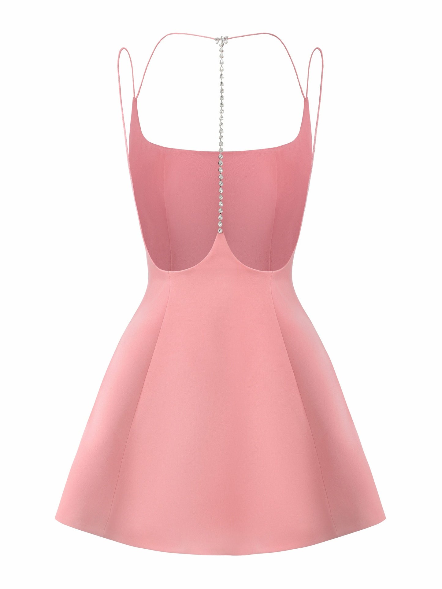 Nana Jacqueline Giana Open-Back Crystal Pink Dress Pink