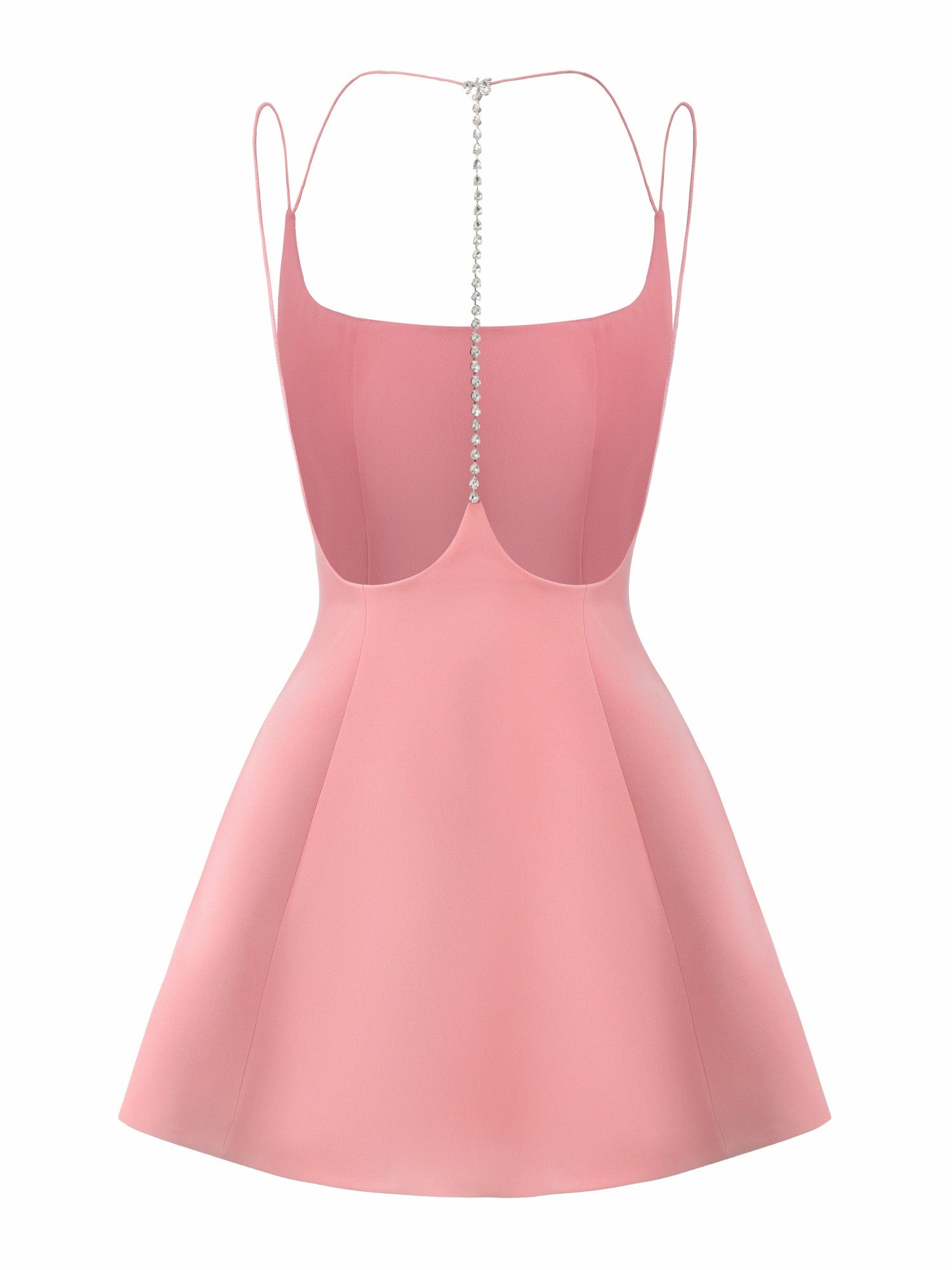 Nana Jacqueline Giana Open-Back Crystal Pink Dress Pink