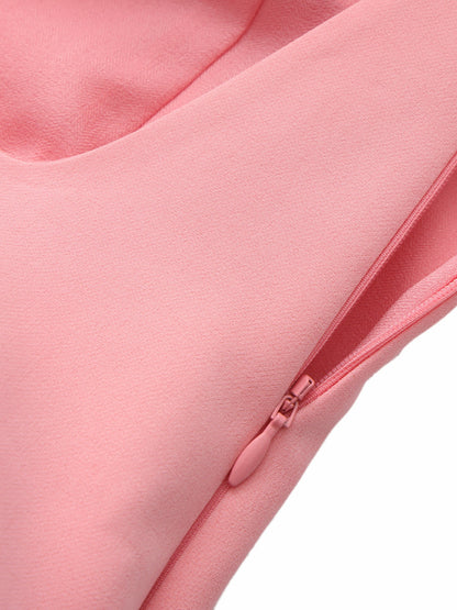 Nana Jacqueline Giana Open-Back Crystal Pink Dress Pink