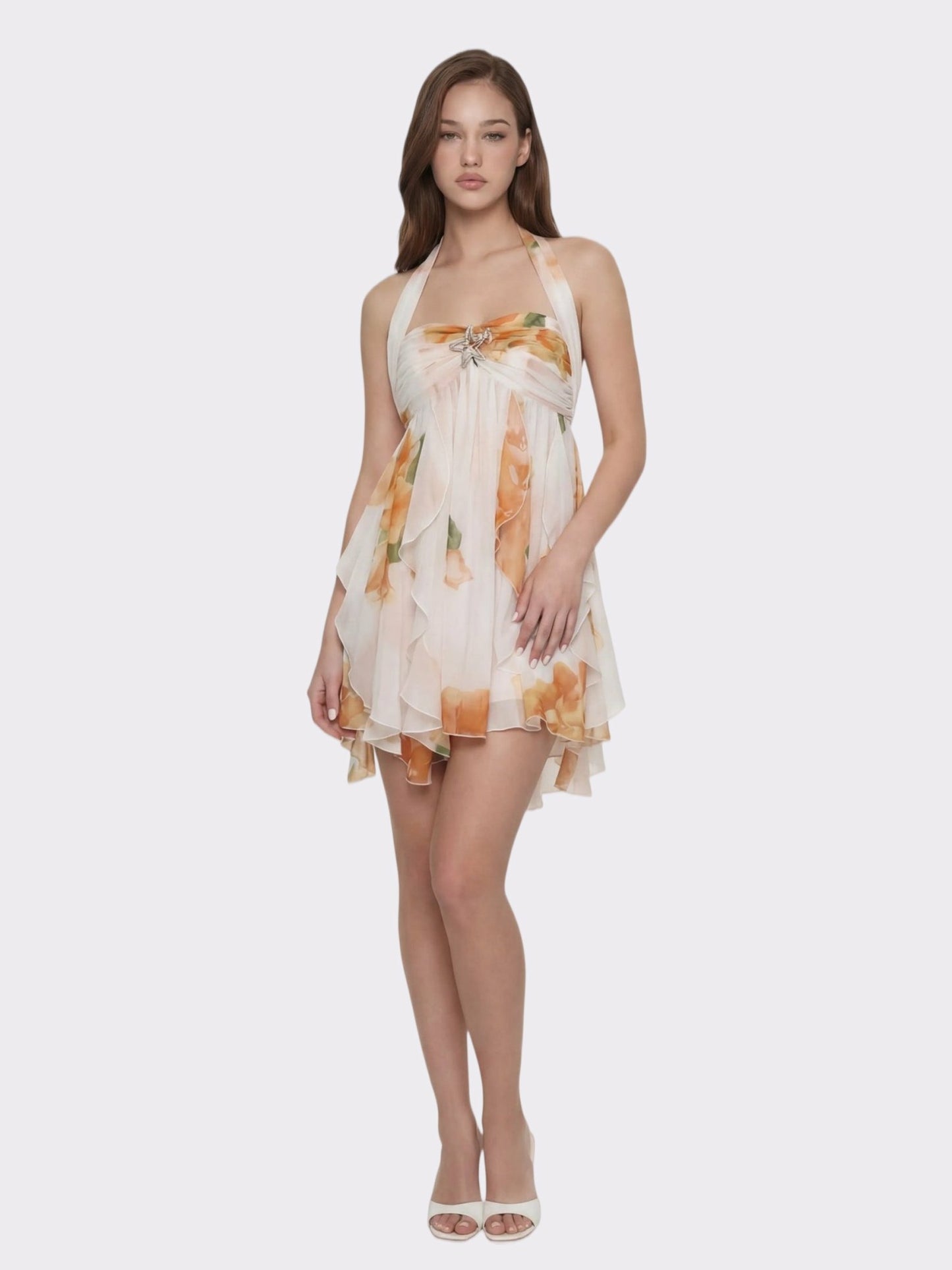 Nana Jacqueline Arabella Dress: Floral Mini Dress for Garden Party Floral