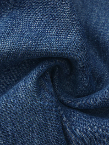 Nana Jacqueline Isabela Crystal Button Blue Dress Blue