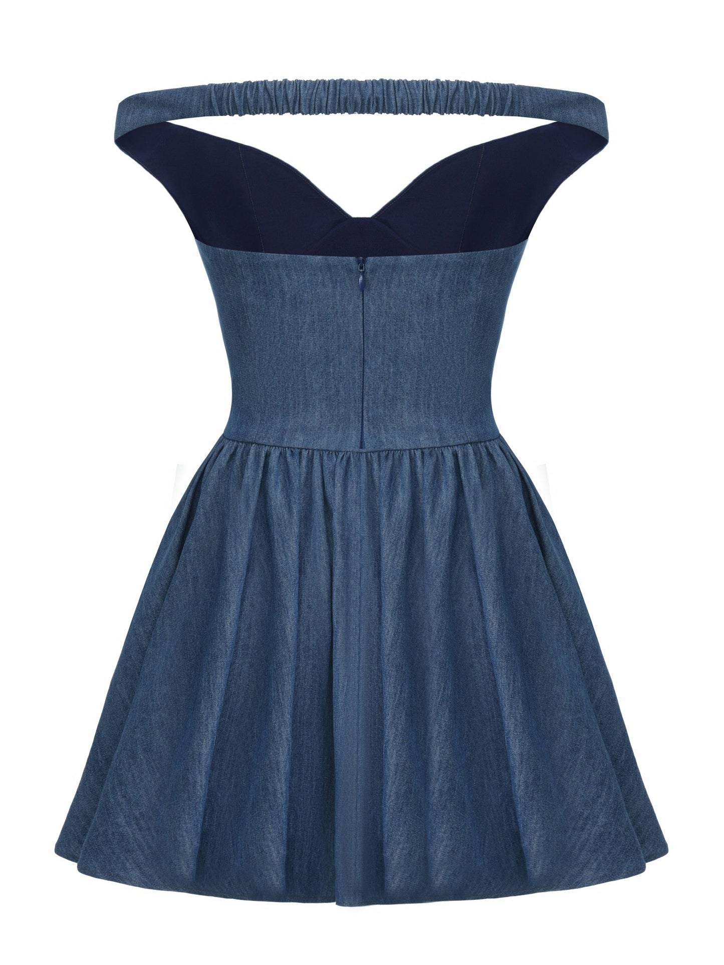 Nana Jacqueline Isabela Crystal Button Blue Dress Blue