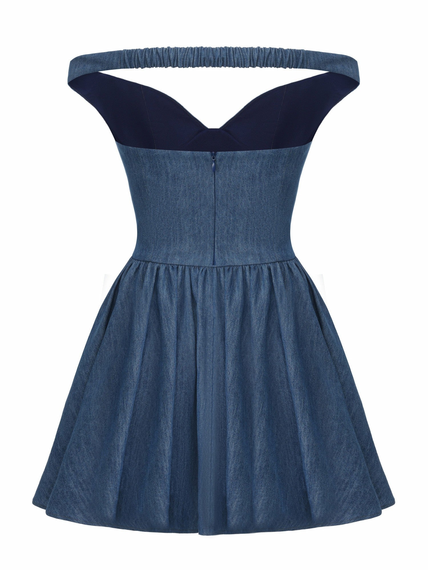 Nana Jacqueline Isabela Crystal Button Blue Dress Blue