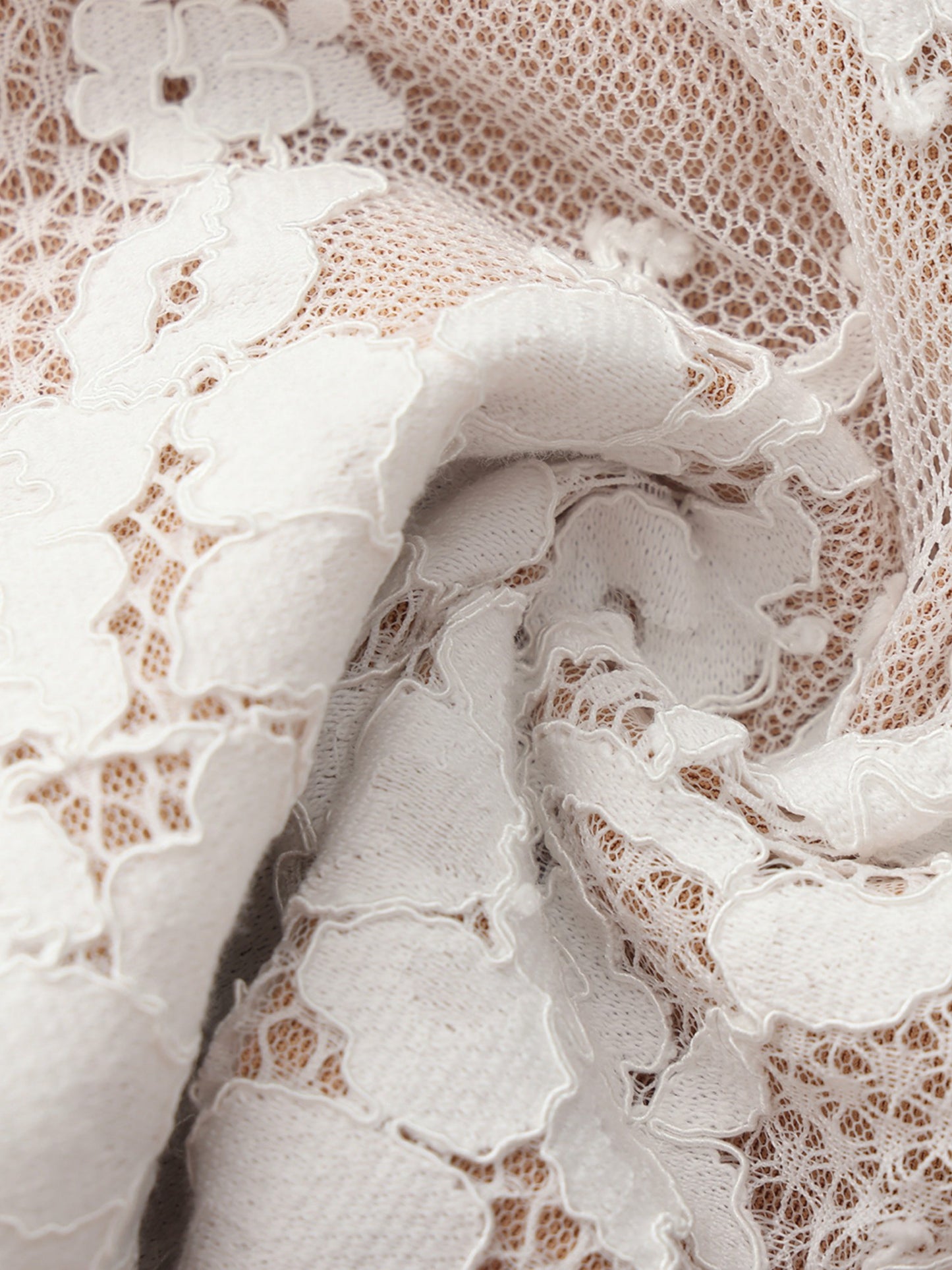 Nana Jacqueline Mara Strapless Lace White Dress White