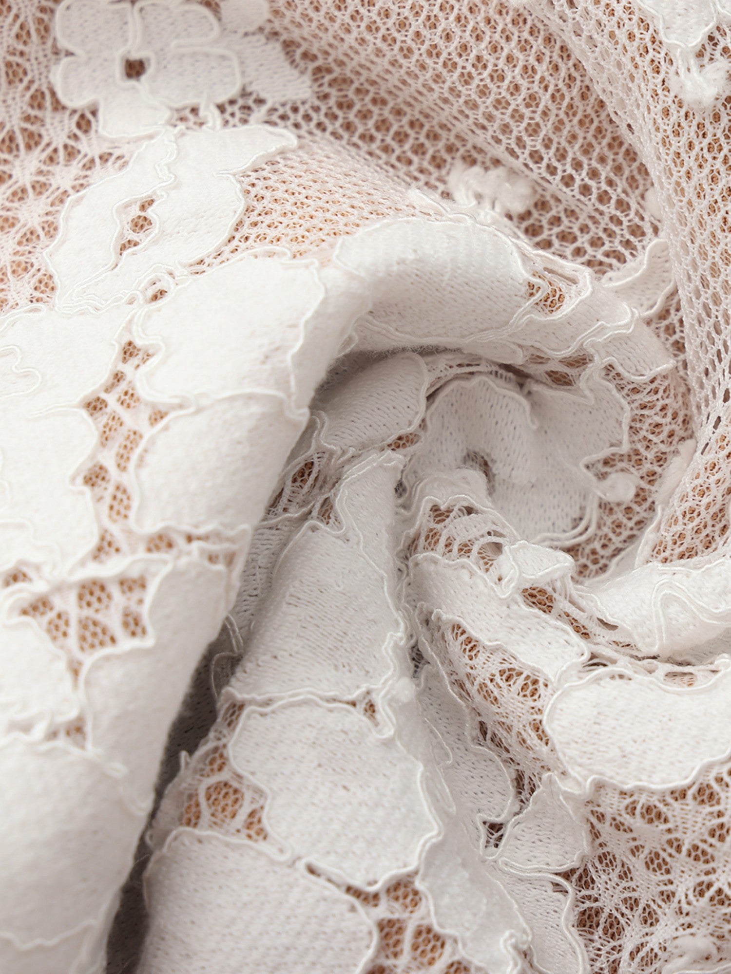 Nana Jacqueline Mara Strapless Lace White Dress White