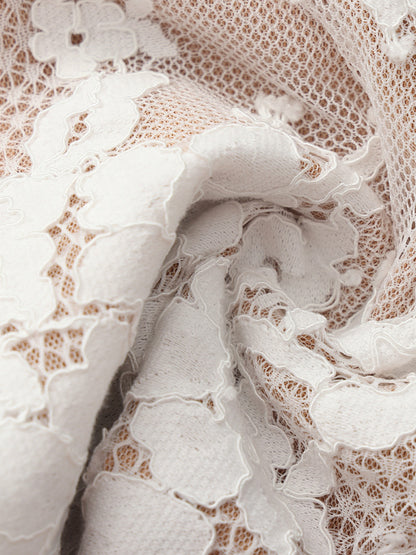 Nana Jacqueline Mara Strapless Lace White Dress White