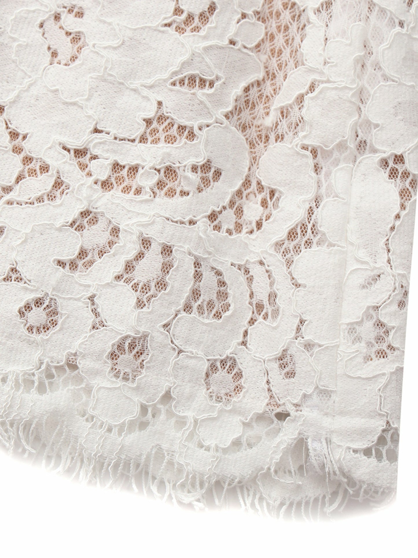 Nana Jacqueline Mara Strapless Lace White Dress White