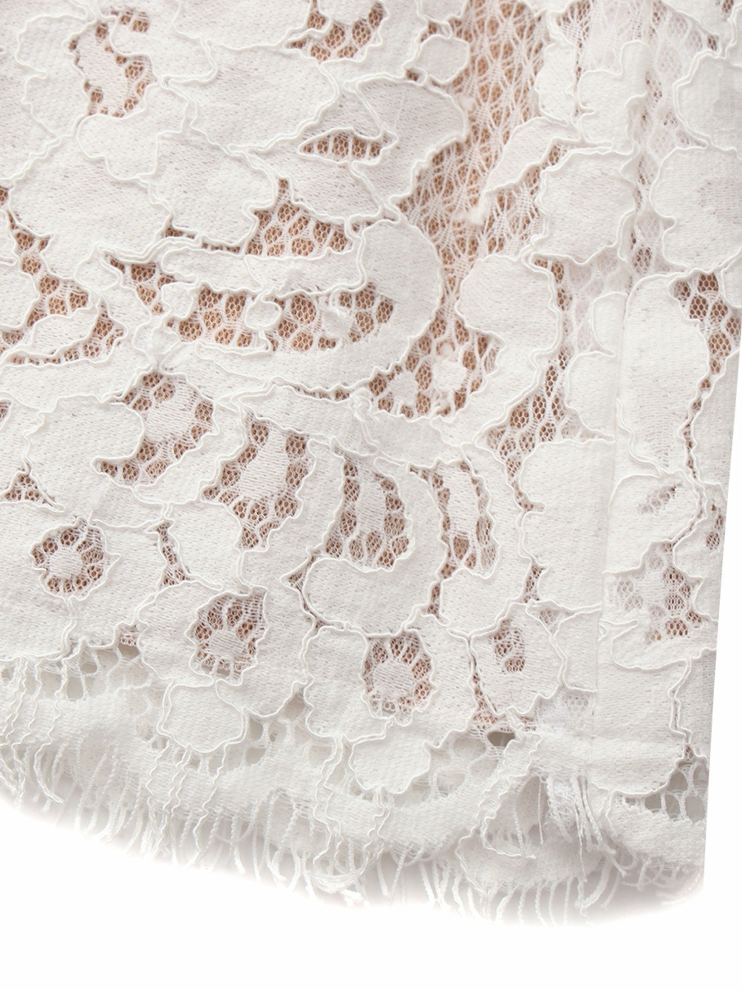 Nana Jacqueline Mara Strapless Lace White Dress White