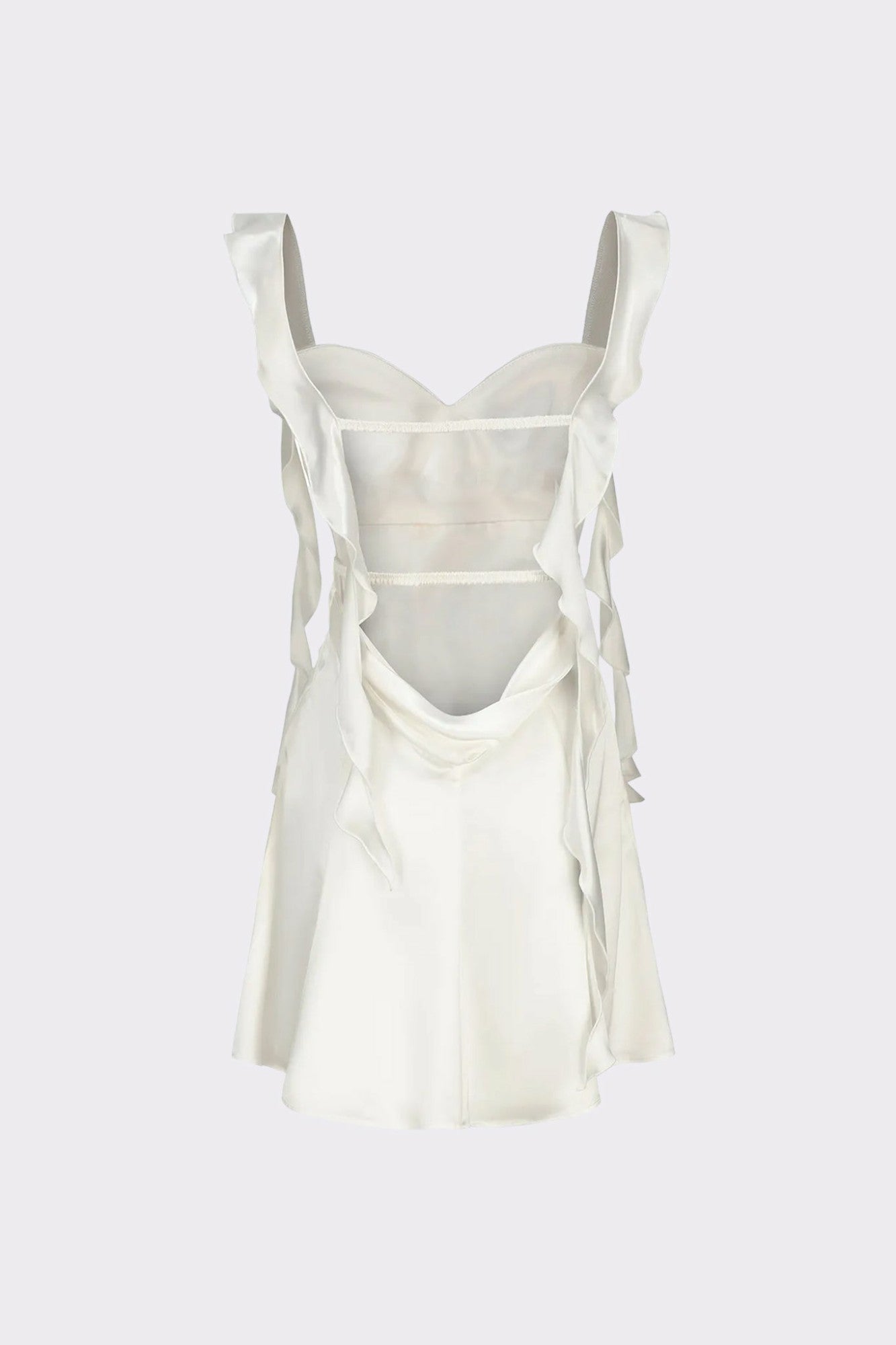 Nana Jacqueline Karina Dress: White Mini Dress for Engagement Party White