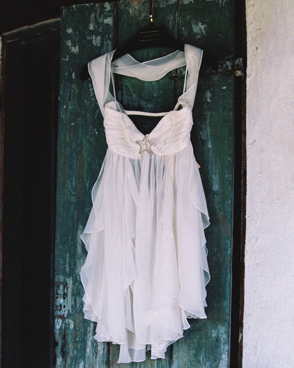 Nana Jacqueline Arabella Dress: White Mini Dress for Bridal Shower White
