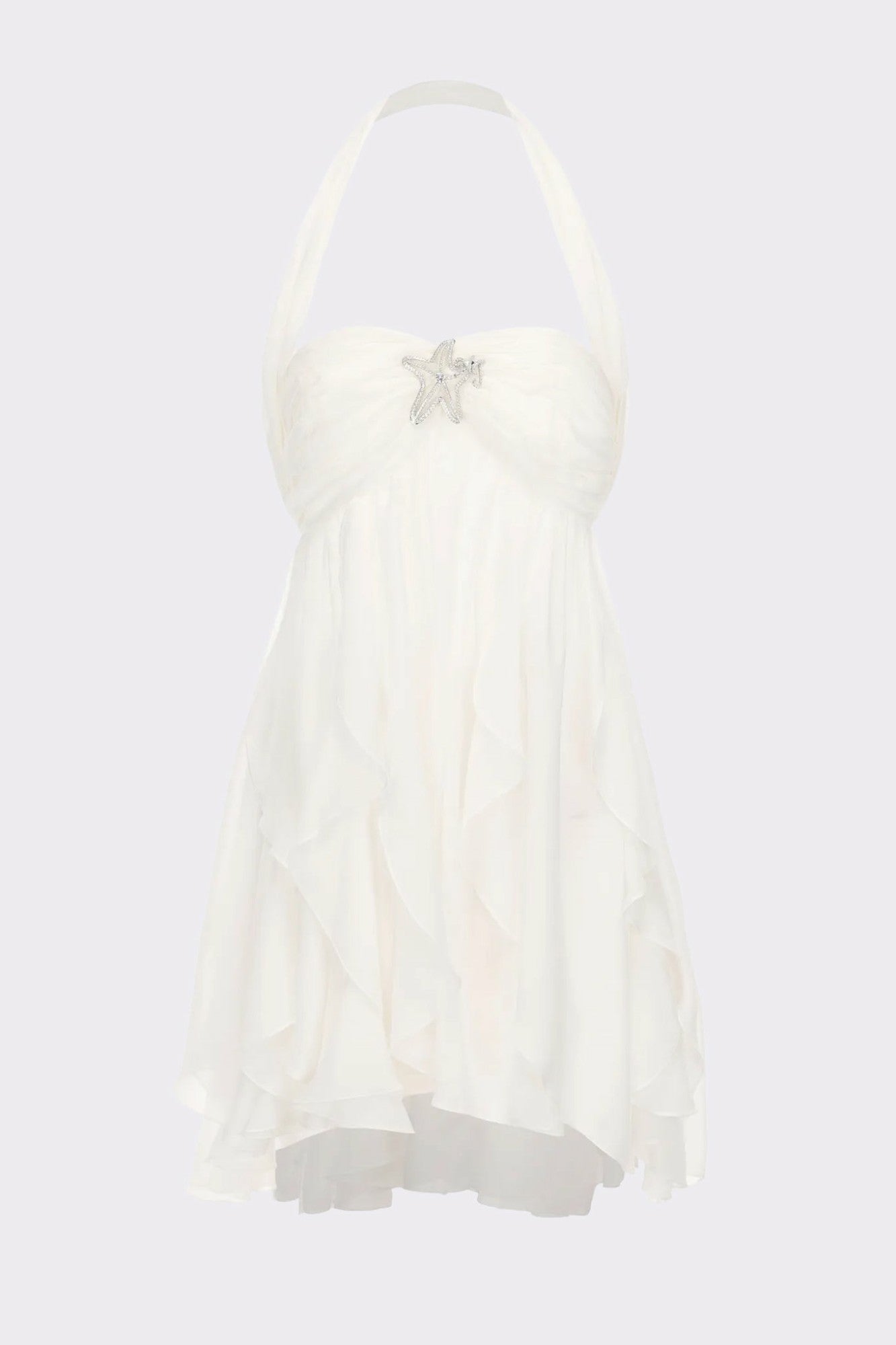 Nana Jacqueline Arabella Dress: White Mini Dress for Bridal Shower White