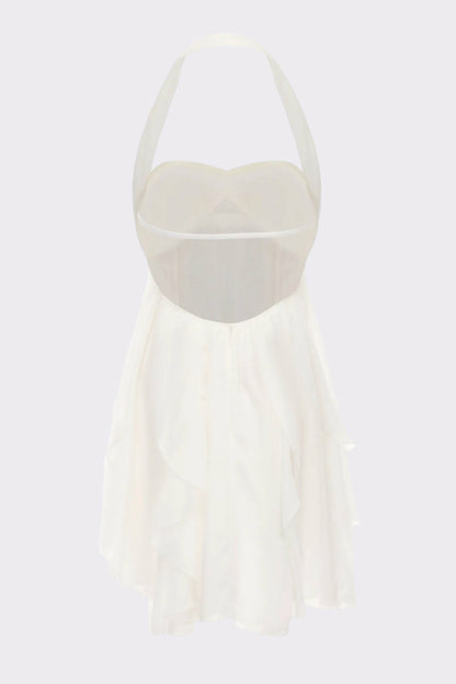 Nana Jacqueline Arabella Dress: White Mini Dress for Bridal Shower White