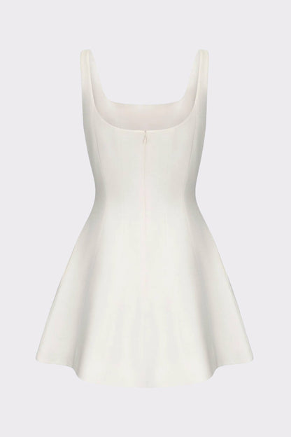 Nana Jacqueline Marianne Dress: White Mini Dress for Bridal Shower White