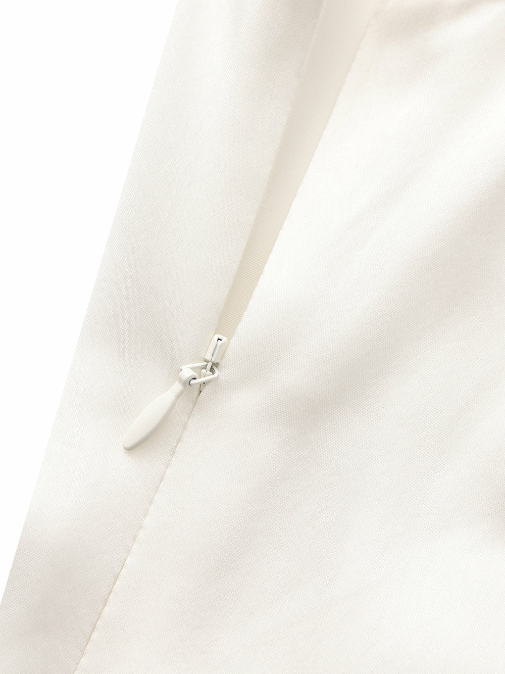 Nana Jacqueline Lila Satin Mini Dress: White Mini Dress for Bridal Shower White