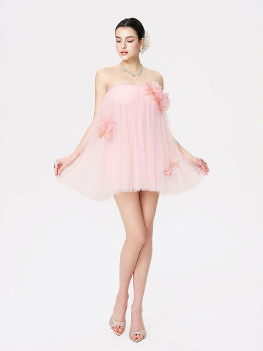 Nana Jacqueline Kensingten Dress: Pink Mini Dress for Engagement Party Pink