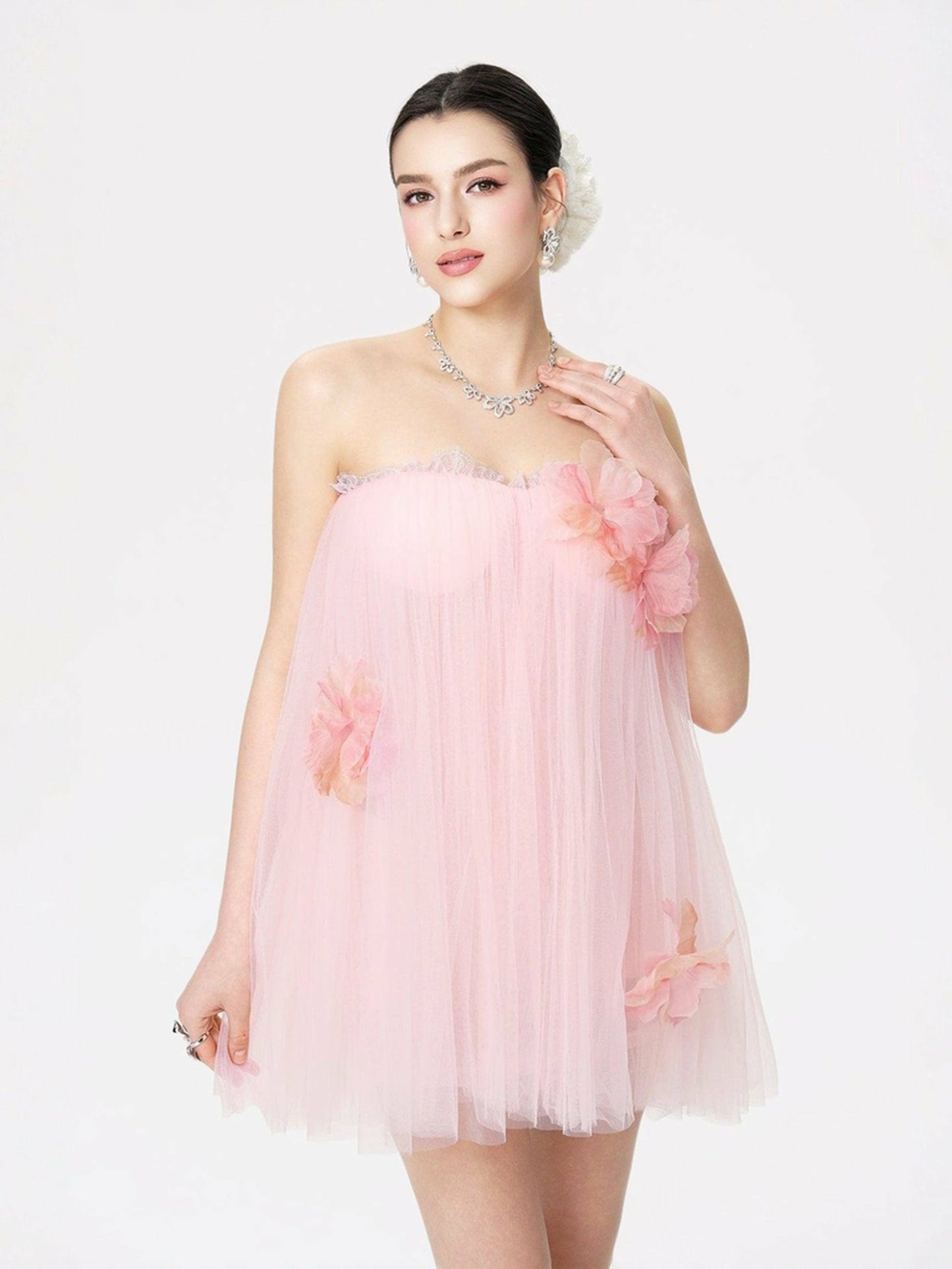 Nana Jacqueline Kensingten Dress: Pink Mini Dress for Engagement Party Pink
