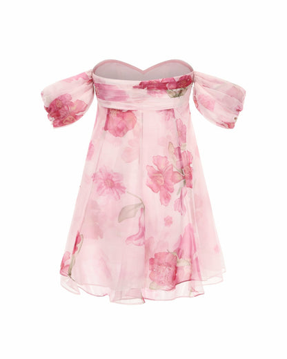 Nana Jacqueline Lilly Dress: Pink Mini Dress for Garden Party Pink