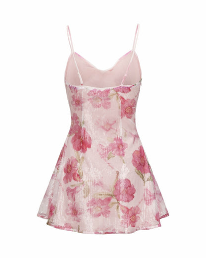 Nana Jacqueline Aria Dress: Pink Mini Dress for Birthday Celebration Pink