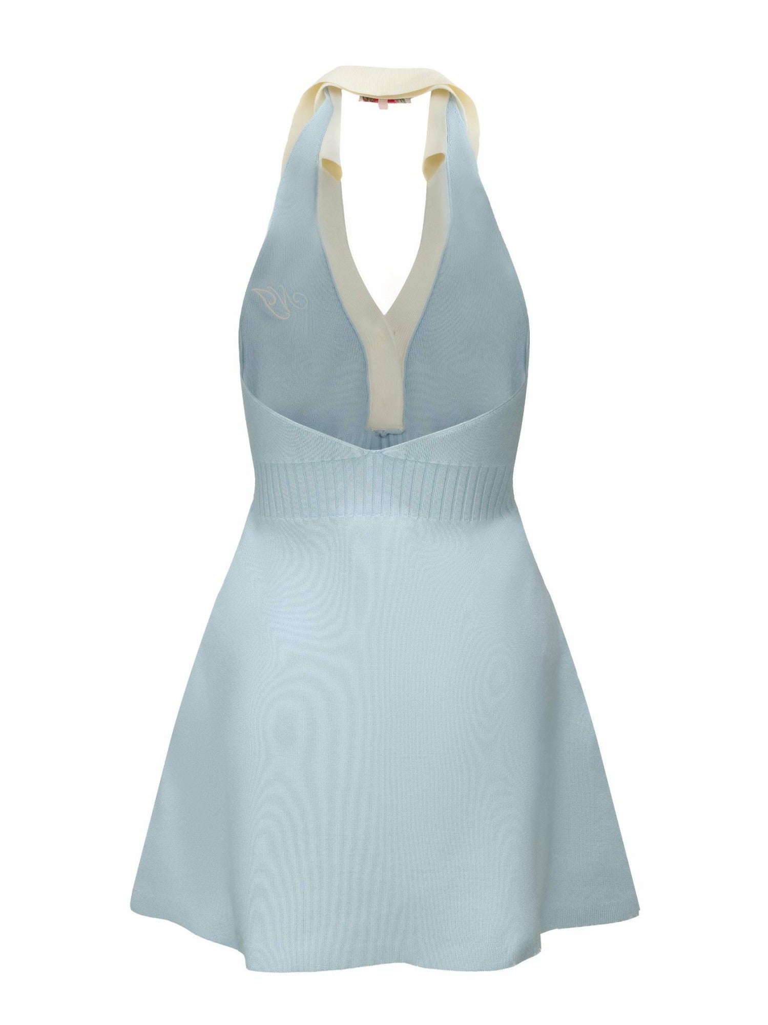 Nana Jacqueline Samantha Knit Dress: Blue Mini Dress for Country Club Brunch Blue