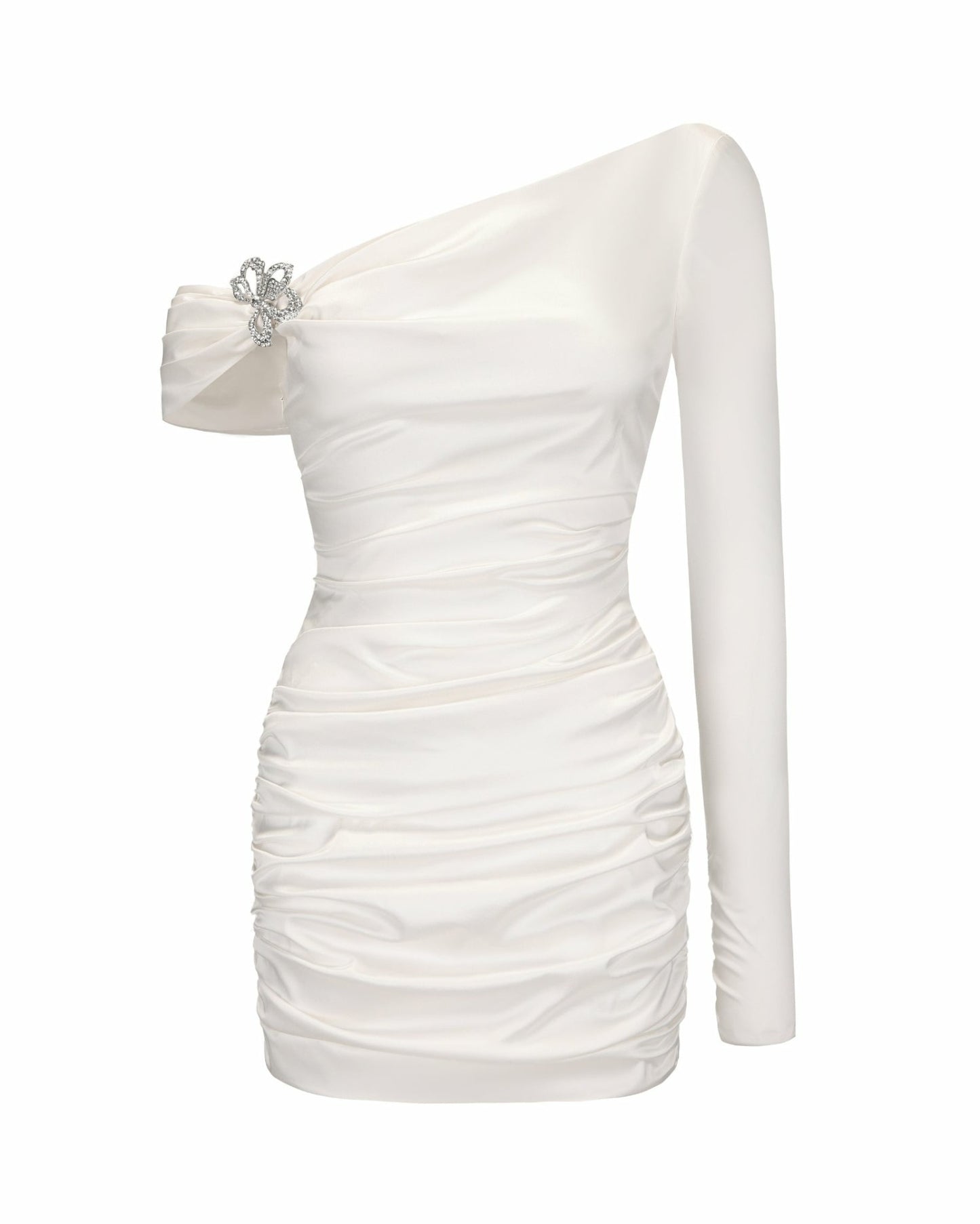 Nana Jacqueline Marlene Dress: White Mini Dress for Bridal Shower White