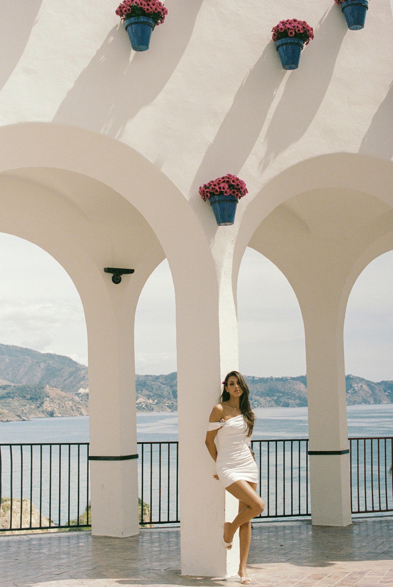 Nana Jacqueline Marlene Dress: White Mini Dress for Bridal Shower White