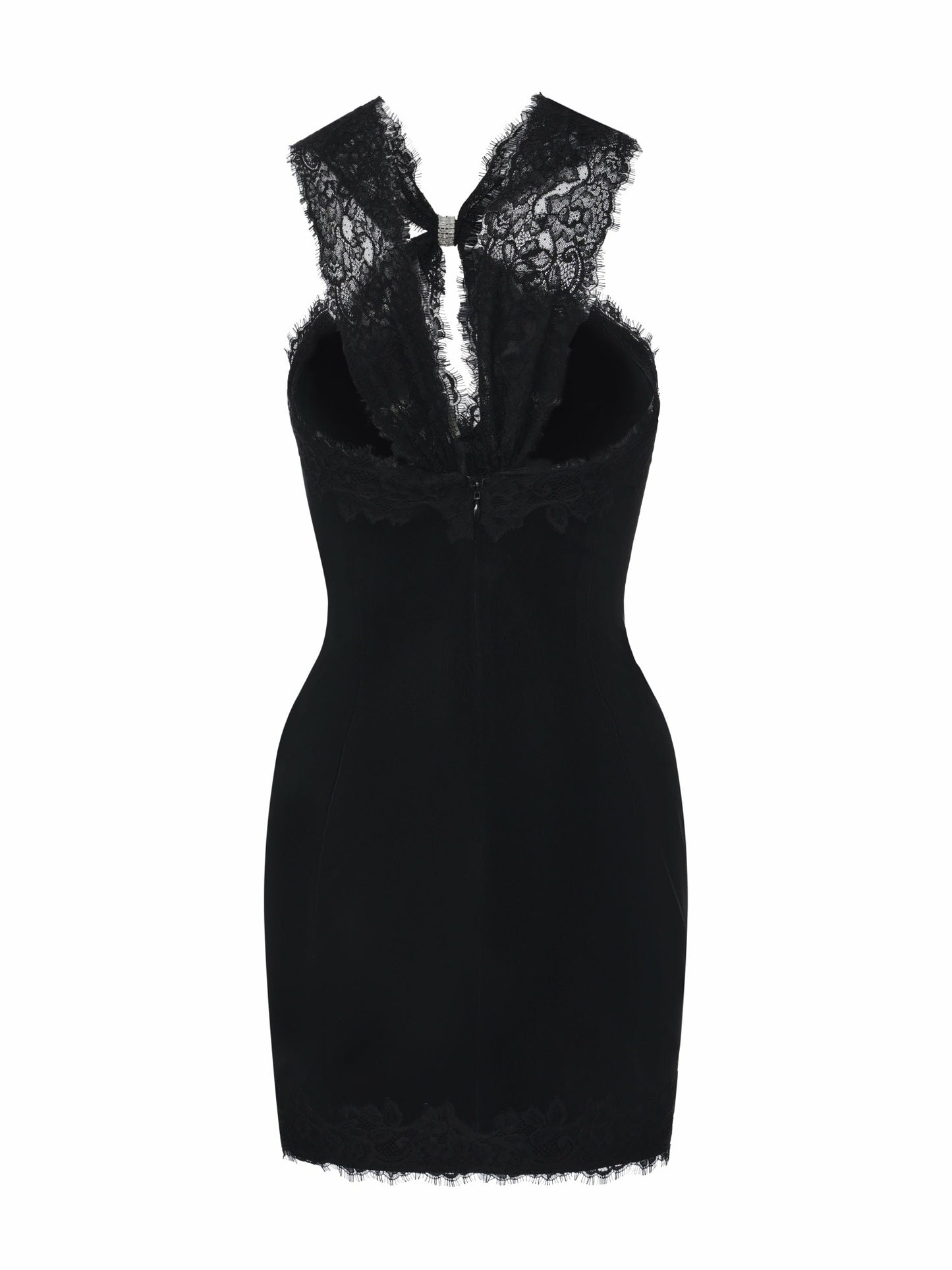 Nana Jacqueline Nina Cutout Lace Bodycon Black Dress Black