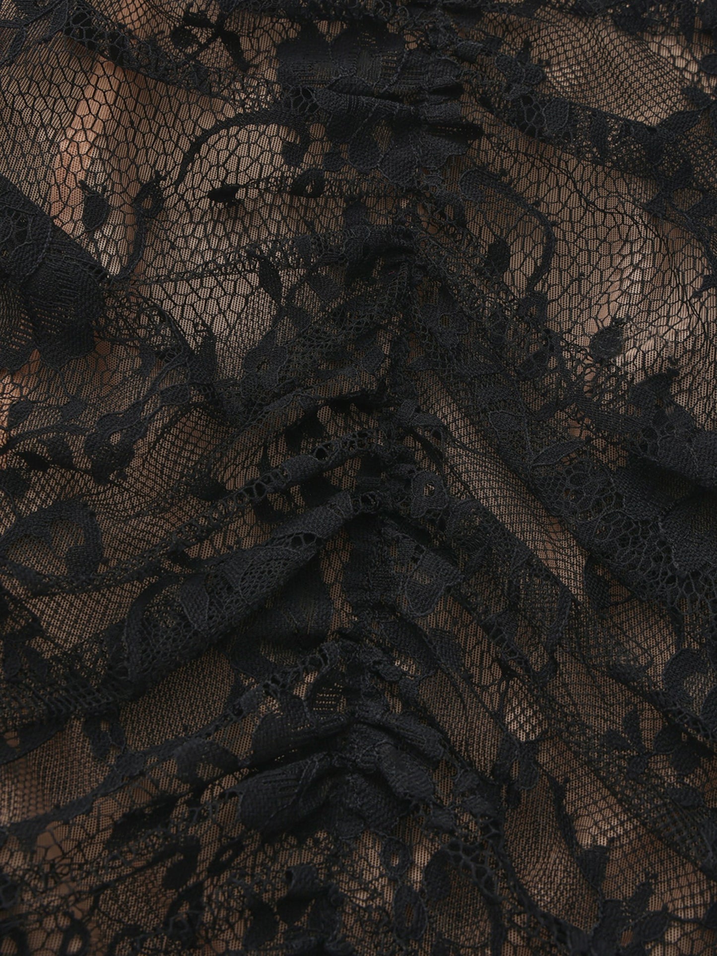 Nana Jacqueline Mara Crystal-Strap Ruched Black Dress Black