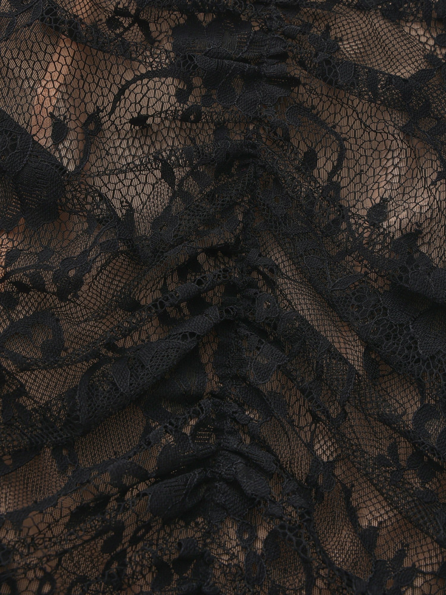 Nana Jacqueline Mara Crystal-Strap Ruched Black Dress Black