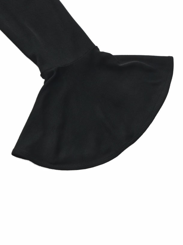 Nana Jacqueline Alessandra Deep V Crystal Black Mini Dress Black