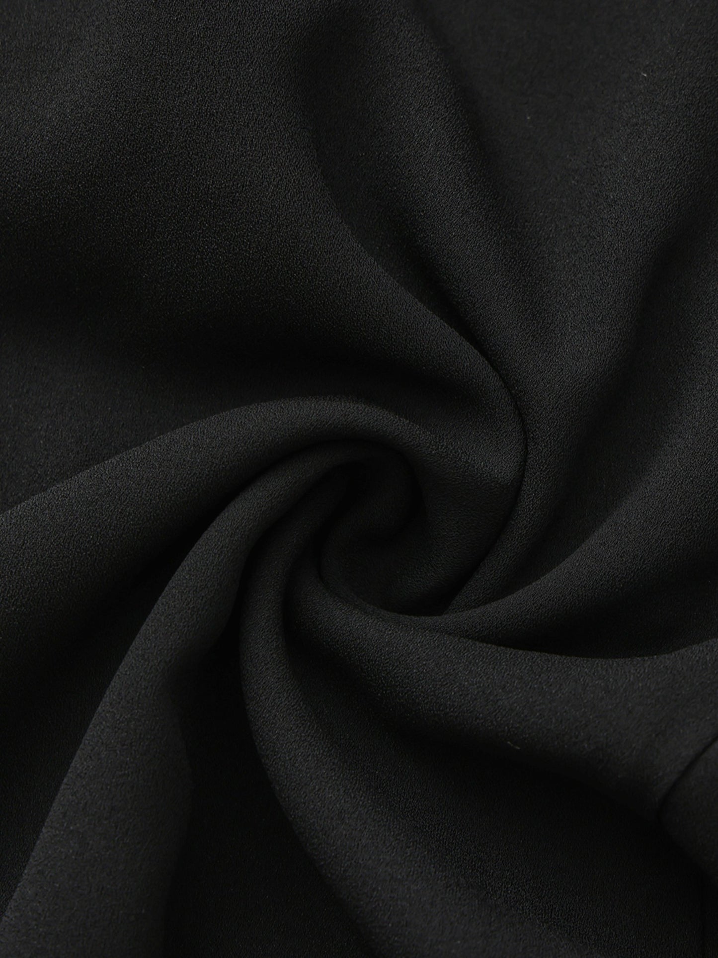 Nana Jacqueline Charlotte Ruffle V-Neck Black Dress Black