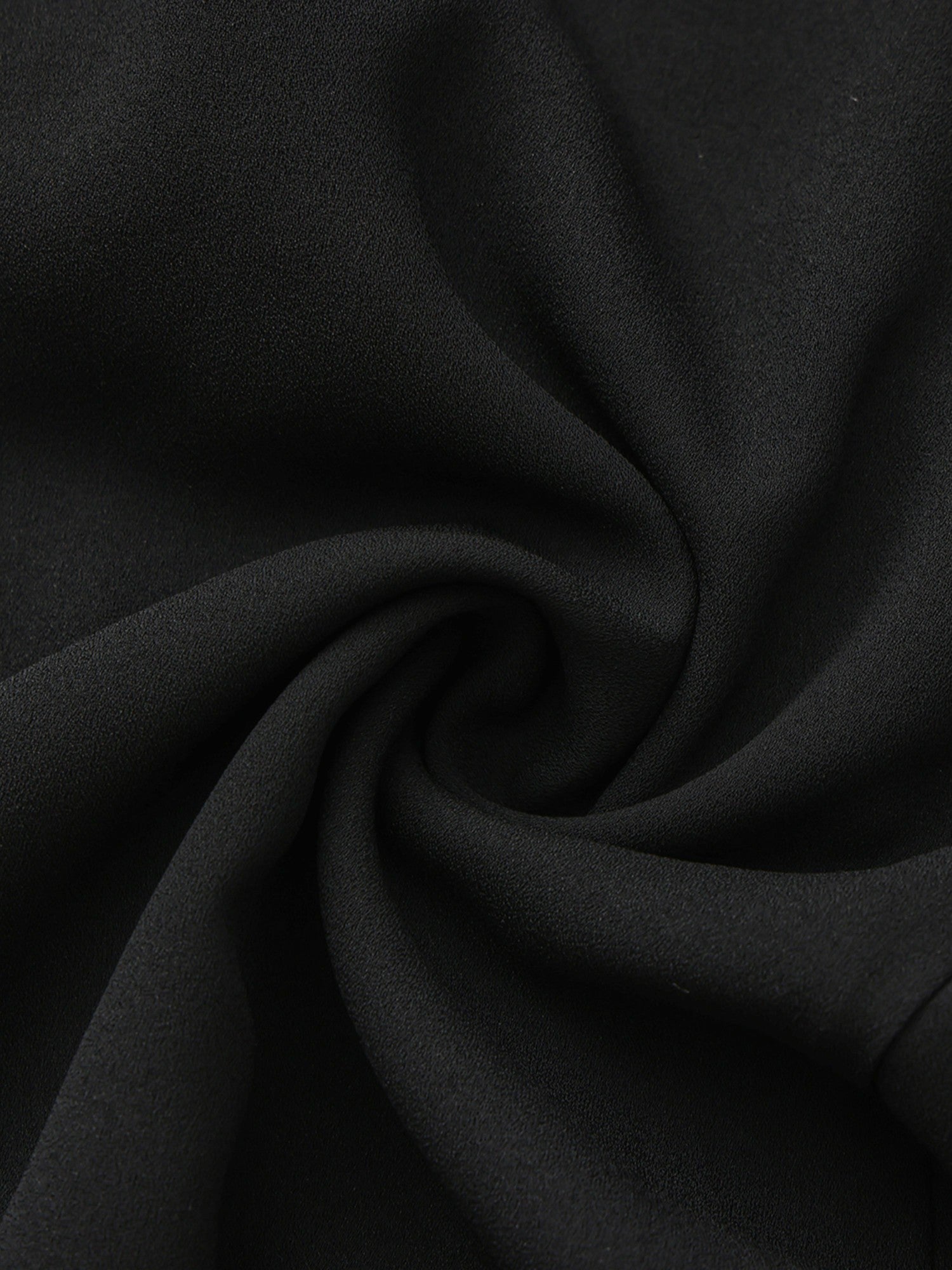 Nana Jacqueline Charlotte Ruffle V-Neck Black Dress Black