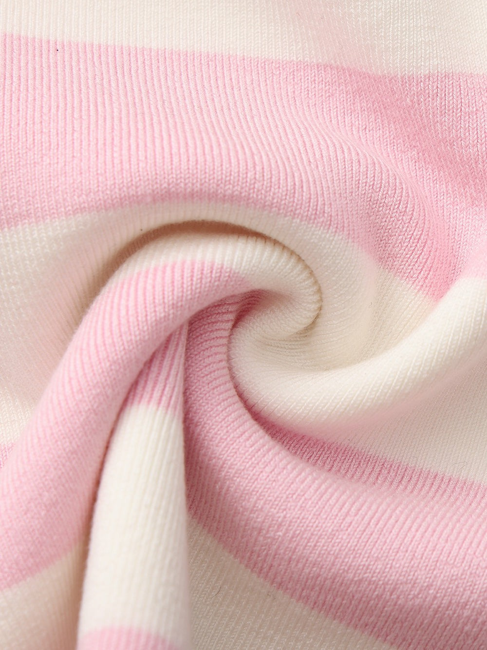 Nana Jacqueline Pink Striped Knit Dress with Contrast Collar Pink