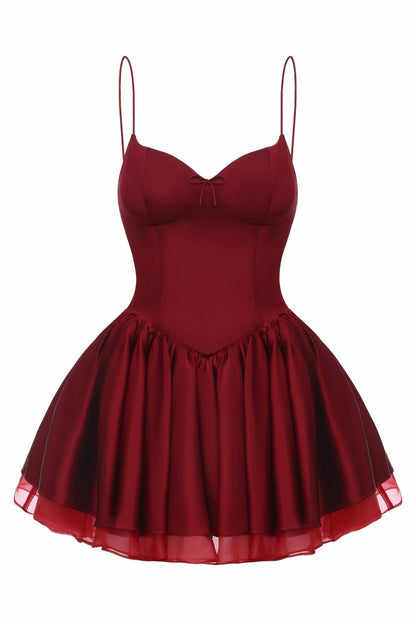 Nana Jacqueline Veronica Backless Mini Dress: Red Mini Dress for Birthday Red