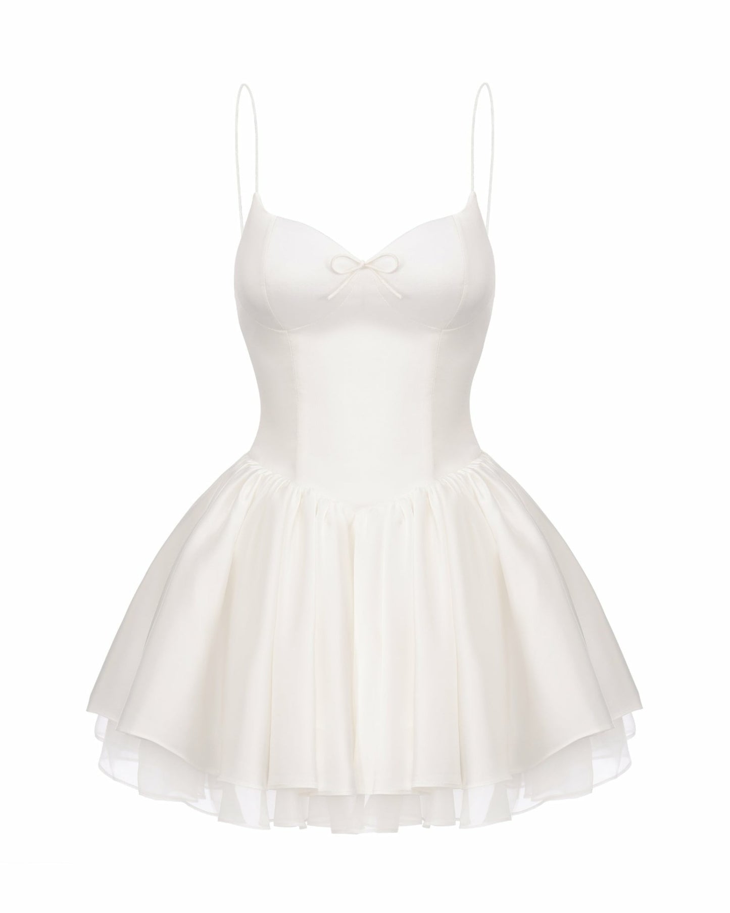 Nana Jacqueline Veronica Backless Mini Dress: White Mini Dress for Bridal Shower White