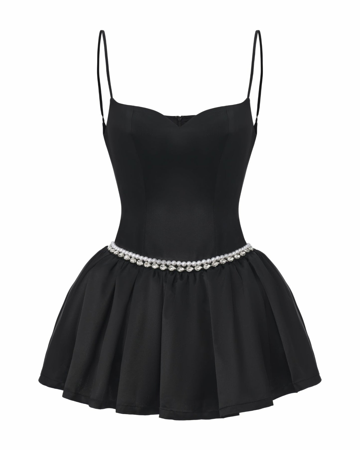 Nana Jacqueline Bella Pearl Mini Dress: Black Mini Dress for Birthday Celebration Black