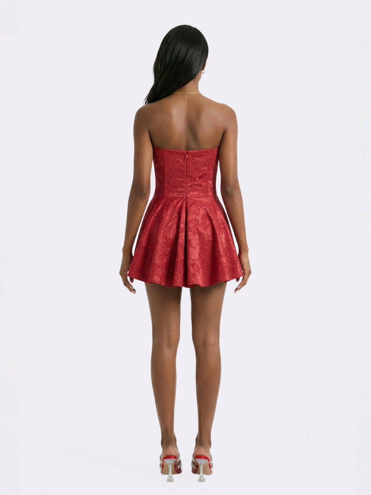 Nana Jacqueline Airina Dress: Red Mini Dress for Birthday Celebration Red